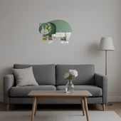 Doğal Ayı Figürlü  Dekoratif Aynalı Tablo thumbnail 4