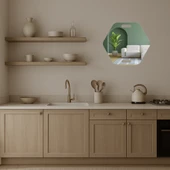 Modern Geometrik Desenli  Dekoratif Aynalı Tablo thumbnail 3