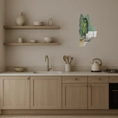 Modern Köpek Silüet Dekoratif Aynalı Tablo thumbnail 3