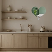 Kalp ve Aşk Figürlü Modern Aynalı Tablo thumbnail 4