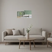 Minimalist Çizgiler İç Mekan Dekoratif Aynalı Tablo thumbnail 1