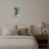 Modern Köpek Yüzü  Dekoratif Aynalı Tablo thumbnail 3