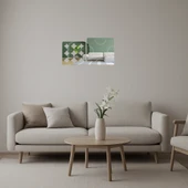 Minimalist Geometrik Desenli Dekoratif Aynalı Tablo thumbnail 1