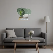 Modern Köpek Yüzü  Aynalı Tablo thumbnail 4