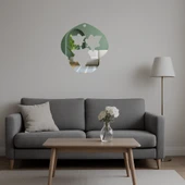 Üç Gözyaşı ve Yaprak Detaylı  Aynalı Tablo thumbnail 5