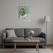 Çiçek Desenli Dekoratif Aynalı Tablo thumbnail 5