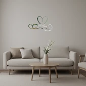 Sonsuzluk ve Kalp Temalı Dekoratif Aynalı Tablo thumbnail 1