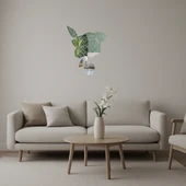 Pastel Çiçek Desenli Dekoratif Aynalı Tablo thumbnail 1