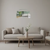 Şık Araba Çizimli  Dekoratif Aynalı Tablo thumbnail 1