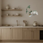 Renkli Çiçek Desenli Dekoratif Aynalı Tablo thumbnail 2