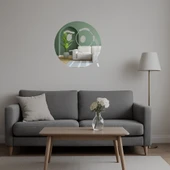 Monokl Takan Emoji Dekoratif Duvar Aynalı Tablosu thumbnail 2