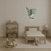 Pastel Çiçek Desenli Dekoratif Aynalı Tablo thumbnail 5