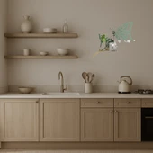 Modern Kelebek Figürlü Dekoratif Aynalı Tablolar thumbnail 3