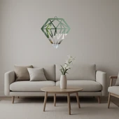 Elmas Geometrik Desenli Dekoratif Aynalı Tablo thumbnail 1