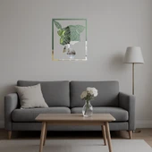 Estetik Çiçek Desenli Dekoratif Duvar Panosu thumbnail 5