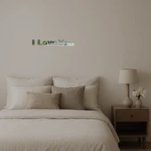 Modern I Love You  Duvar Aynalı Tablosu thumbnail 2