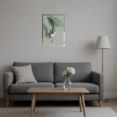 Modern Çiçek Desenli İç Mekan Aynalı Tablosu thumbnail 5