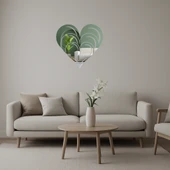 Zarif Kalpler Desenli İç Mekan Aynalı Tablo thumbnail 1