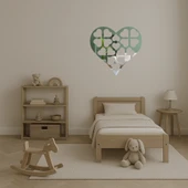 Romantik Kalp Tasarımlı  Aynalı Tablo thumbnail 4