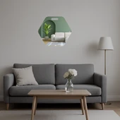 Modern Geometrik Desenli  Dekoratif Aynalı Tablo thumbnail 5