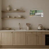 Şık Araba Çizimli  Dekoratif Aynalı Tablo thumbnail 3