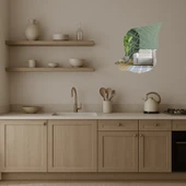 Doğal Deniz Kabukları Desenli Aynalı Tablo thumbnail 3