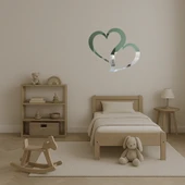 Kalp Motifli Dekoratif İç Mekan Aynalı Tablo thumbnail 4