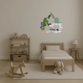 Yaprak ve Çiçek Motifli  Duvar Aynalı Tablosu thumbnail 5