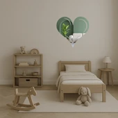 Kalp ve Aşk Figürlü Modern Aynalı Tablo thumbnail 3