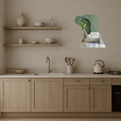 Köpek Yüzü Motifli Dekoratif Aynalı Tablo thumbnail 3