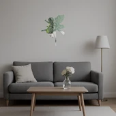 Modern Çiçek Desenli Duvar Sanatı thumbnail 5