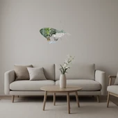 Kelebek Tasarımlı Dekoratif Sanat Aynalı Tablosu thumbnail 1