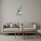 Doğal Kelebek Figürlü Dekoratif Aynalı Tablo thumbnail 1