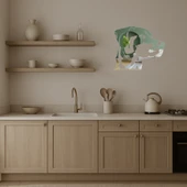 Minimalist Köpek Yüzü  Aynalı Tablosu thumbnail 3