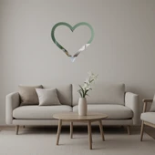 Kalp Desenli  Dekoratif Aynalı Tablo thumbnail 1