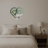 Zarif Kalp Motifli  İç Mekan Aynalı Tablosu thumbnail 2