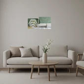 Modern İzlenimci Dekoratif Aynalı Tablo thumbnail 1