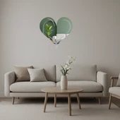 Kalp ve Aşk Figürlü Modern Aynalı Tablo thumbnail 1