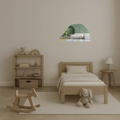 Uyuyan Köpek Dekoratif Aynalı Tablo thumbnail 4