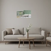 Abstrakt Renkler İç Mekan Dekoratif Aynalı Tablo thumbnail 1