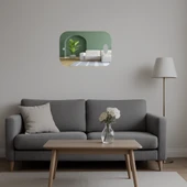 Modern Çizgiler İç Mekan Dekoratif Aynalı Tablo thumbnail 5