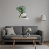 Köpek Yüzü Motifli Dekoratif Aynalı Tablo thumbnail 5