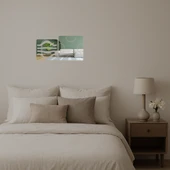 Çiçek Desenli İç Mekan Dekoratif Aynalı Tablo thumbnail 2