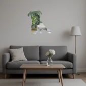 Şık Köpek Yüzü  Dekoratif Aynalı Tablolar thumbnail 4