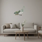 Kelebek Temalı Sanatsal Dekoratif Aynalı Tablo thumbnail 1