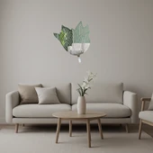 Renkli Çiçekler Dekoratif Aynalı Tablo thumbnail 1