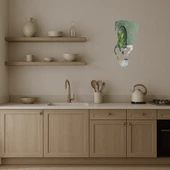 Modern Köpek Yüzü  Dekoratif Aynalı Tablo thumbnail 2