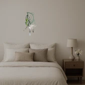 Zarif Lale Desenli Dekoratif Aynalı Tablo thumbnail 2