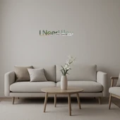 I Need You Romantik  Aynalı Tablo thumbnail 1