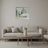 Kaktüs Tasarımlı Dekoratif İç Mekan Aynalı Tablo thumbnail 1